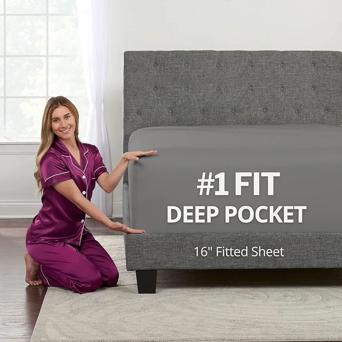 Top-Quality DeaLuxe Fitted Sheet 16 User-Friendly