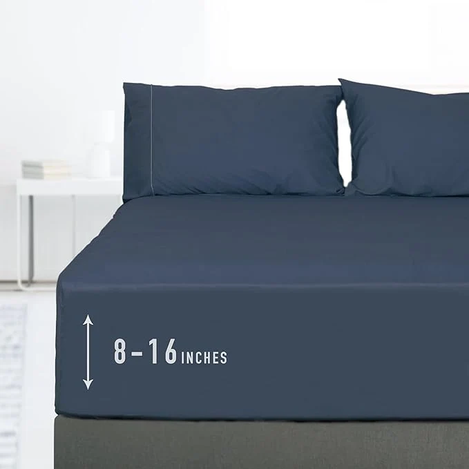 Original Design Sunflower California King Fitted Sheet 1-Piece Deep Pocket Fitted Bottom Sheet Premium