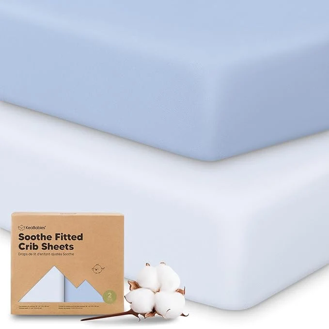 Specialty KeaBabies 2-Pack Organic Crib Sheets Traditional