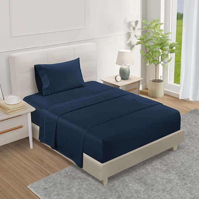 Versatile 800 Thread Count Egyptian Cotton XL 3PC Sateen Weave Twin Sheets Set Modern