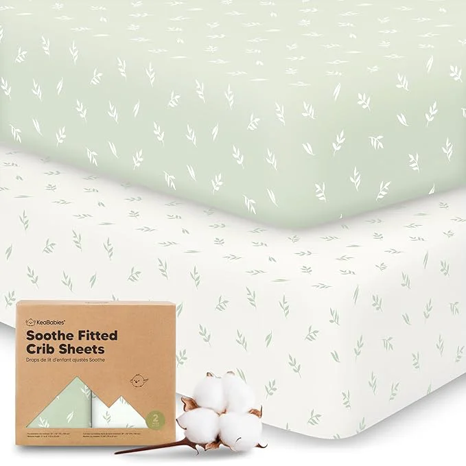 Innovative KeaBabies 2-Pack Organic Crib Sheets Exclusive