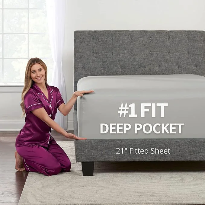 Reliable Deep Pocket Queen Fitted Sheet – 17 Recyclable