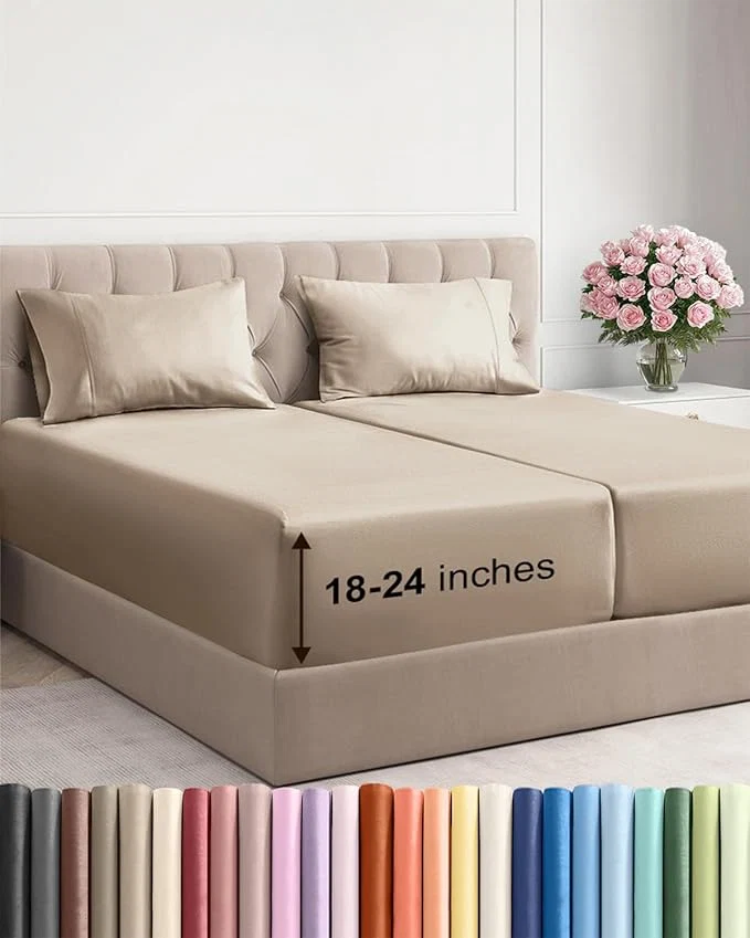 Smooth Extra Deep Split King Sheet Set Refined