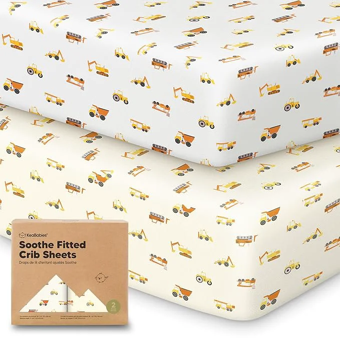 Fast KeaBabies 2-Pack Organic Crib Sheets Traditional