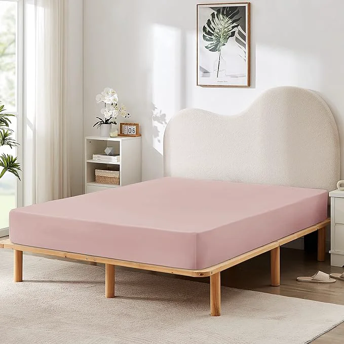 Expertly Made HBHLFZ Full Fitted Sheet Only Soft Breathable Bottom Sheet Premium Material