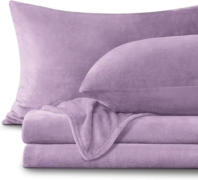 Exceptional BEDELITE Flannel Sheets King Size Lavender First-Class
