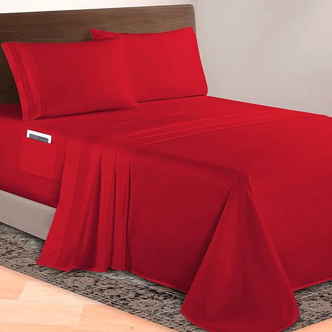Original Design Elegant Comfort Luxurious 1500 Premium Hotel Quality Microfiber 4-Piece Sheet Exclusive