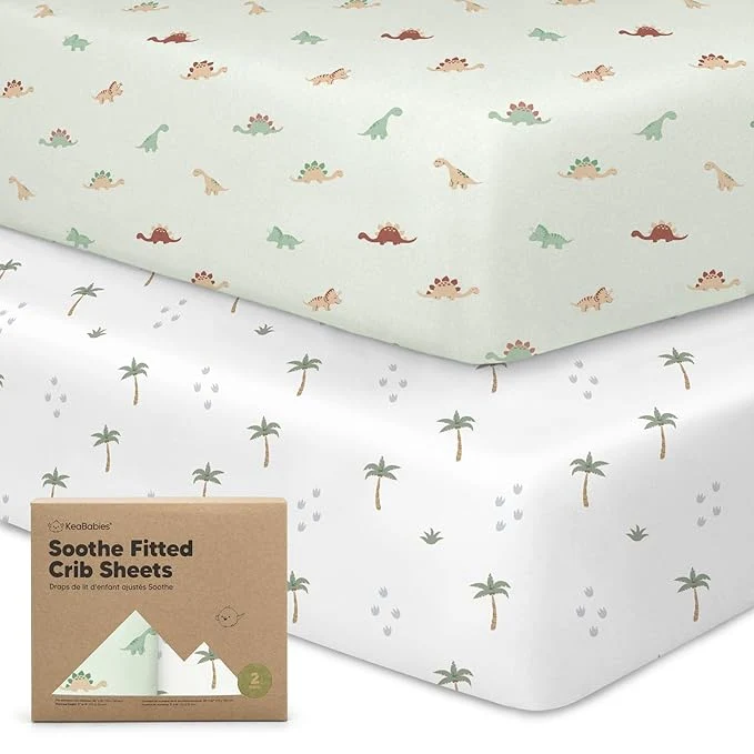 Relaxed KeaBabies 2-Pack Organic Crib Sheets Soft