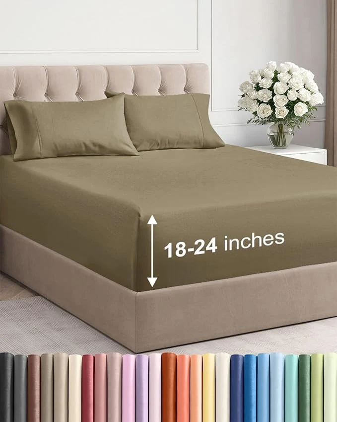 Elegant Extra Deep Full Sheet Set Expertly Made