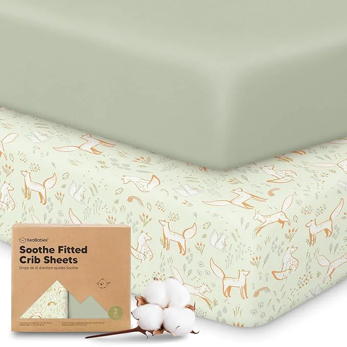 Original KeaBabies 2-Pack Organic Crib Sheets User-Friendly