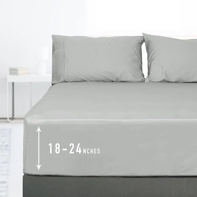 Breathable Sunflower Full Fitted Sheet 1-Piece Extra Deep Pocket Fitted Bottom Sheet 22 Premium