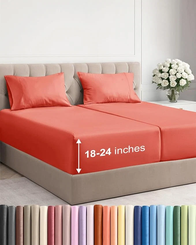Effective Extra Deep Split King Sheet Set First-Class