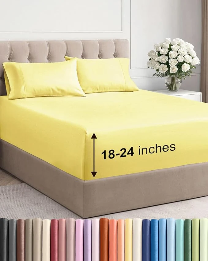 Modern Extra Deep Cal King Sheet Set Efficient