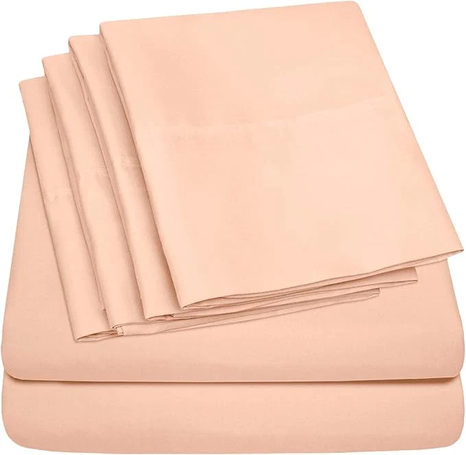 First-Class Sweet Home Collection 6 Piece Bed Sheet Set RV Short Queen High-Grade