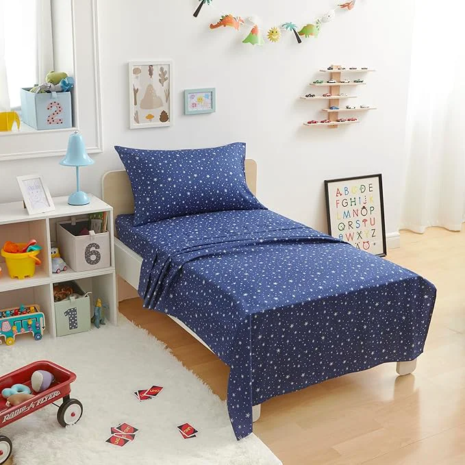 Stylish Amazon Basics Kid's Soft Easy-Wash Lightweight Microfiber 3-Piece Sheet Set Healthy