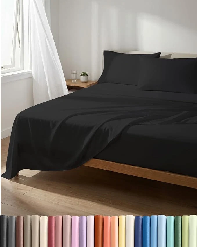 Exclusive Lightweight 4 Piece Bed Sheet Set Queen Size Stylish