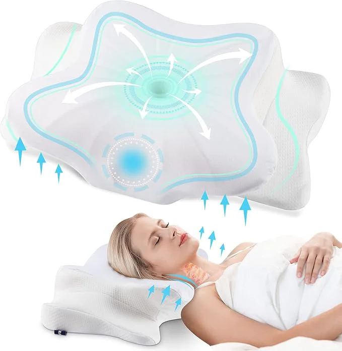 Classic DONAMA Cervical Pillow for Neck and Shoulder Pain Relief Cooling Contour Fine Crafted