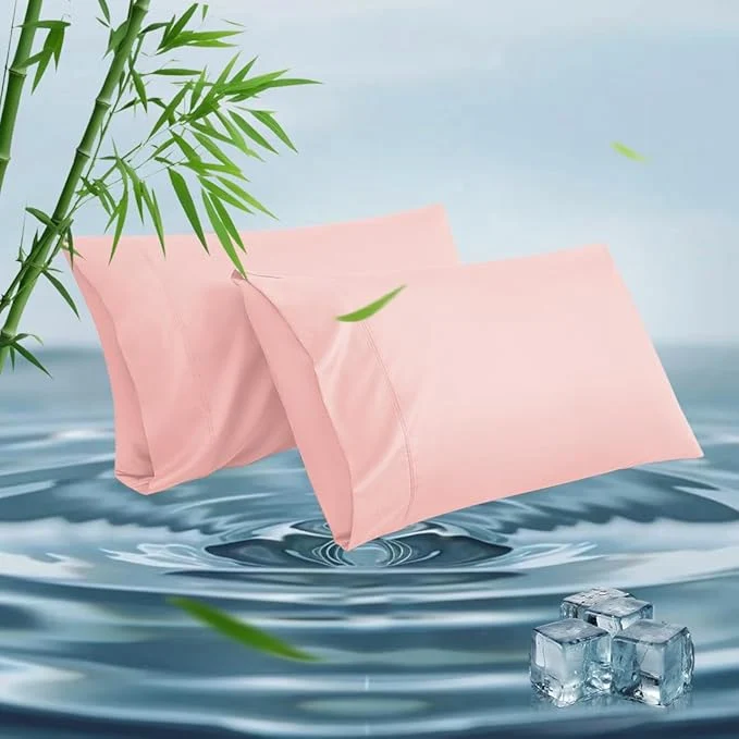Flexible Standard Pillowcases Cooling Viscose from Bamboo Pillow Covers Minimalist