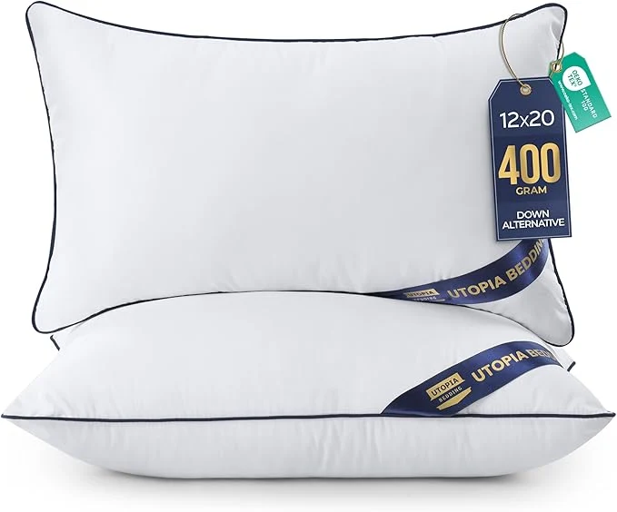 Certified Utopia Bedding Throw Pillow Inserts 12 x 20 Inches Decorative Indoor Pillows Comfortable