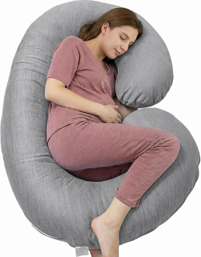 Environmentally Friendly 1 MIDDLE ONE Pregnancy Pillow C Shaped Full Body Pillow High-Grade