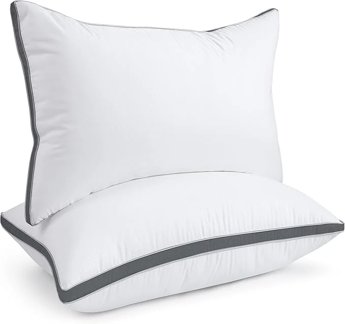 Green viewstar Bed Pillows Queen Sizes Set of 2 Hotel Quality Cooling Down Healthy
