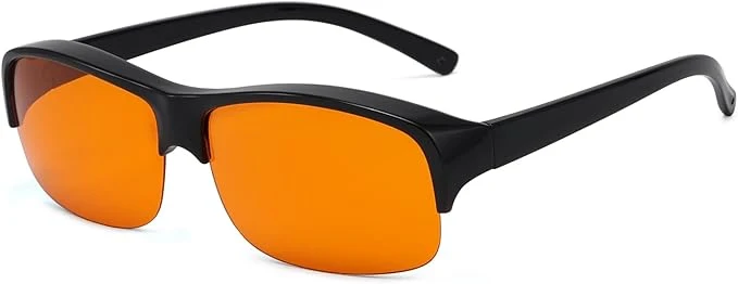 Premium Material Eyekepper Anti-Blue Light Blocking Fitover Glasses Wear Over Computer Solid