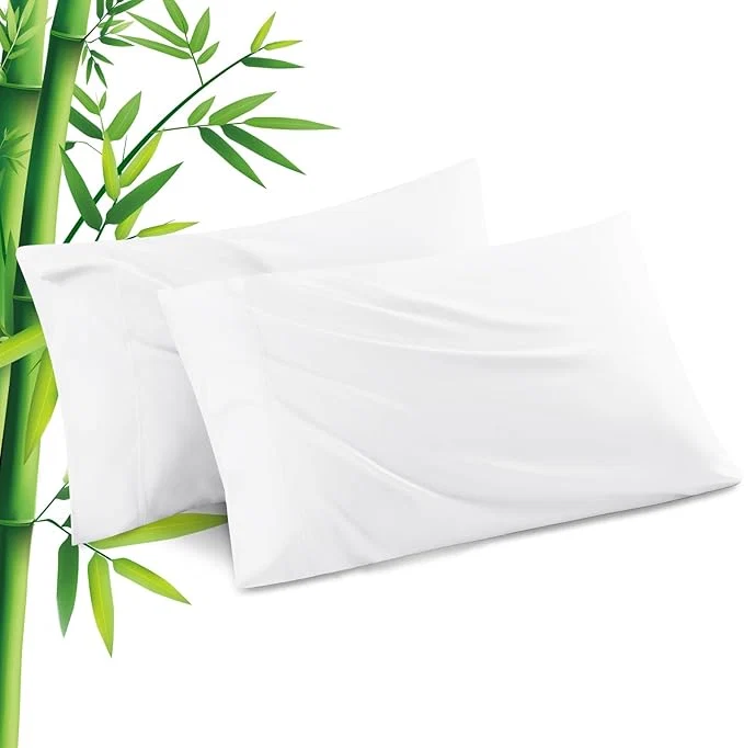 Advanced Pillowcases King Size 2 Pack Cooling Viscose from Bamboo Pillow Cases Carefully Designed