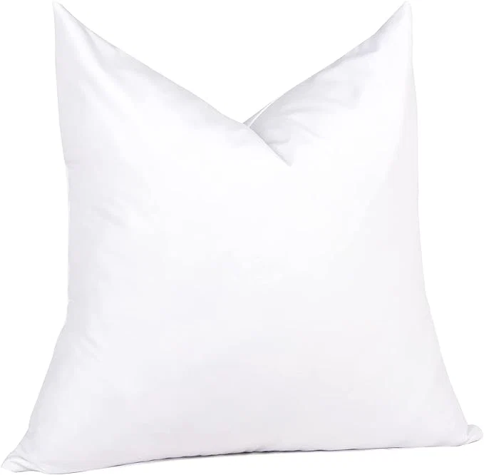 Official puredown® 26x26 Feather Down Pillow Insert 1 Pack Euro Pillow Insert Safe