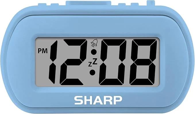 Elegant Sharp Digital Alarm Clock – Tactile Case Fine Crafted