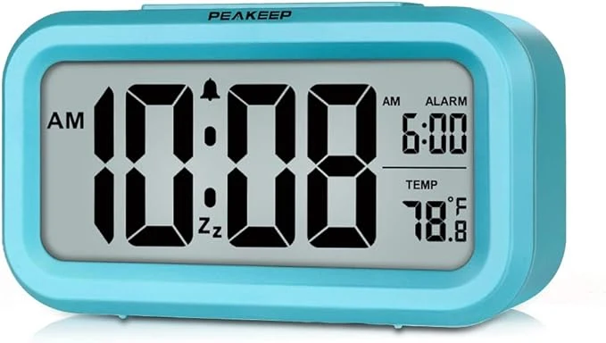 Refined Peakeep Night Light Digital Alarm Clock Battery Operated Dependable