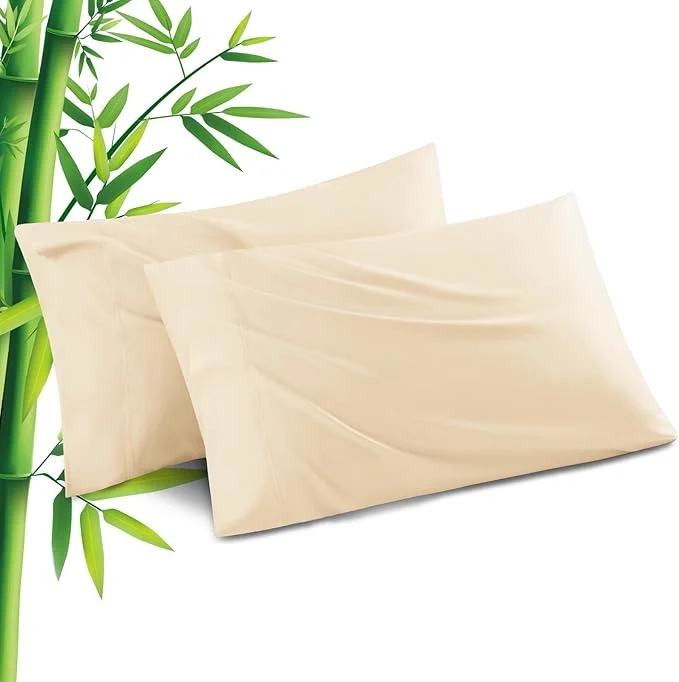 Specialty Pillowcases Queen Size 2 Pack Cooling Viscose from Bamboo Pillow Cases Advanced