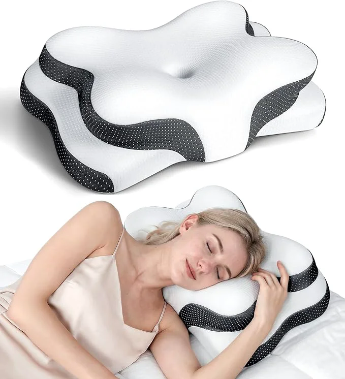 Convenient Osteo Sustained Cervical Health Neck Pillow Contour Zoned Design Ergonomic High-Performance