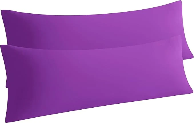 World-Class NTBAY Body Pillow Cases Set of 2 2 Pack Brushed Microfiber Pillow Cases High-End