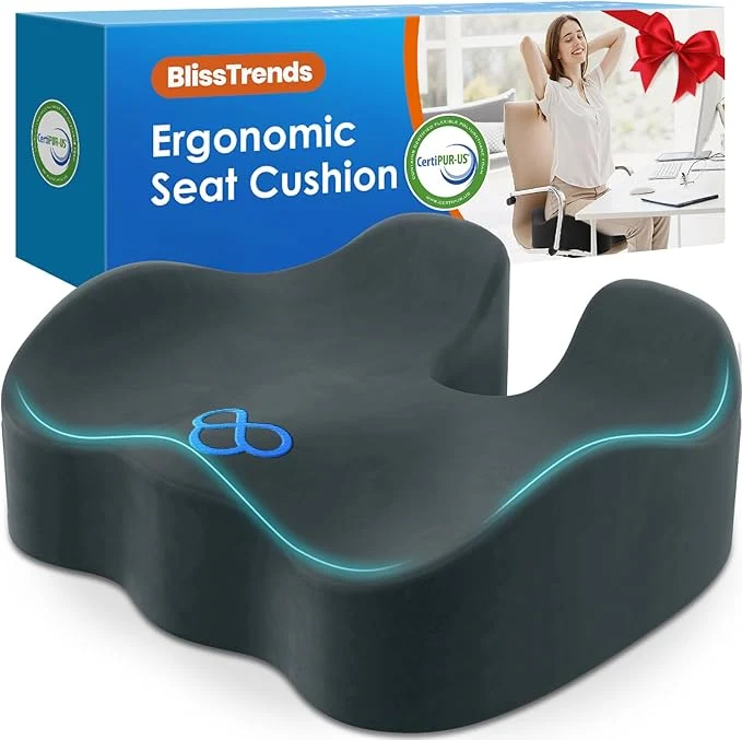 Fine BlissTrends Seat Cushion 5.2in Thick Memory Foam Cushions Original Design