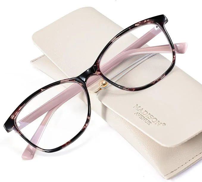 Minimalist Madison Avenue Blue Light Blocking Glasses Anti Eyestrain UV Glare Blue Light Selected
