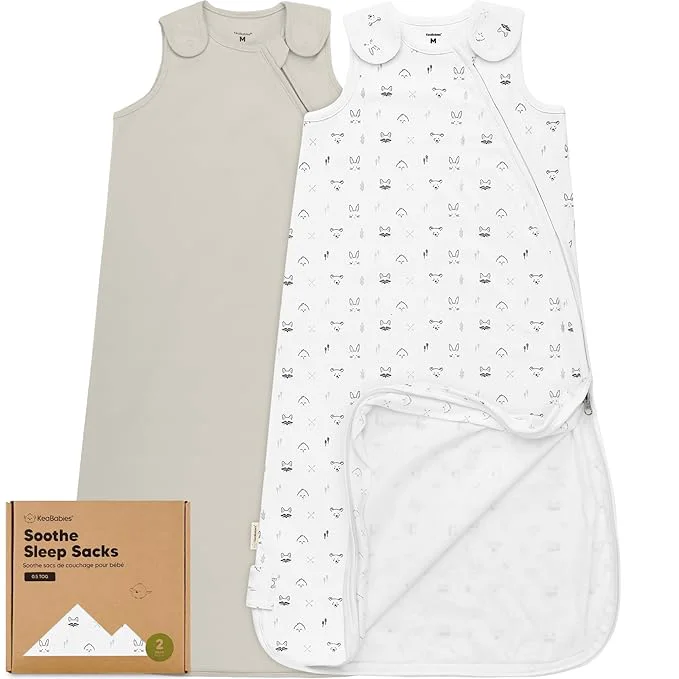 Authentic 2-Pack Organic Baby Sleep Sacks Cotton High-End