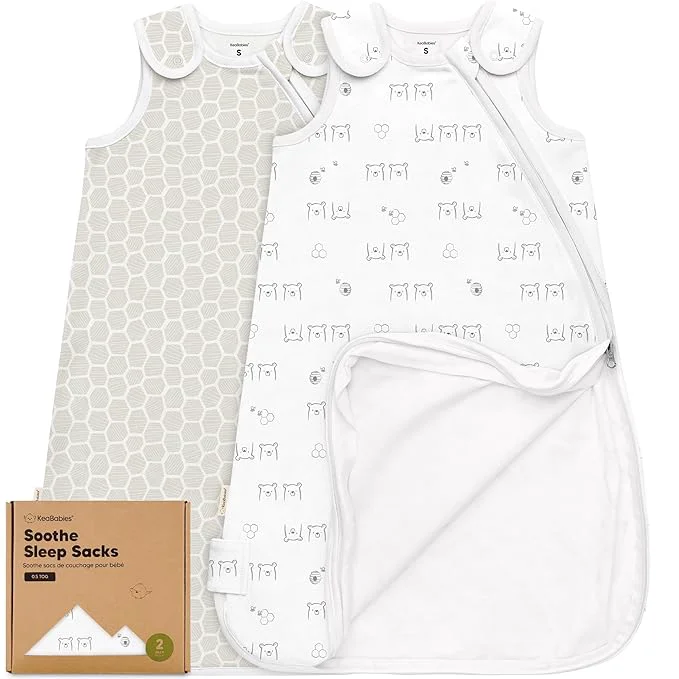 Original Design 2-Pack Organic Baby Sleep Sacks Cotton Enhanced