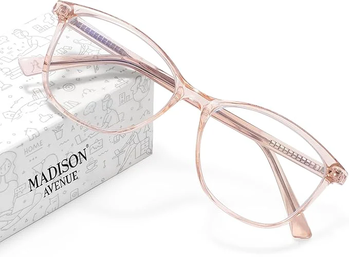 First-Class Madison Avenue Blue Light Blocking Glasses Anti Eyestrain UV Glare Blue Light Proven