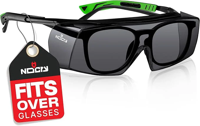 Clean NoCry Tinted Safety Glasses Over Eyeglasses Reliable