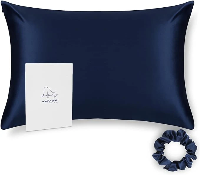 Recyclable ALASKA BEAR Silk Pillowcase Envelope Closure 22 Momme 100 Percent Mulberry Solid