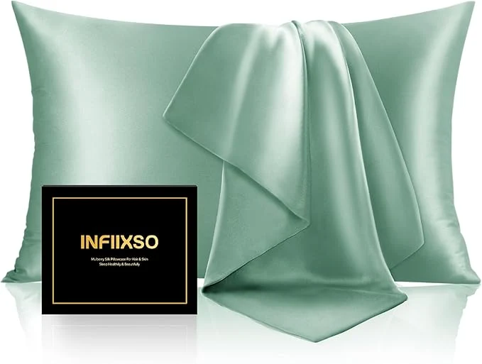 Advanced INFIIXSO Mulberry Silk Pillow Case King Size Silk Pillowcase Flexible
