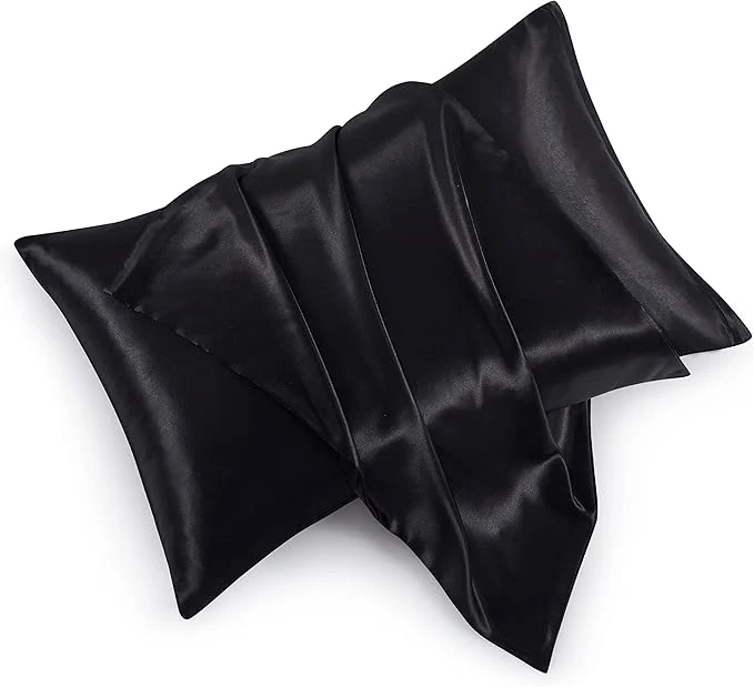 Verified Satin Pillowcases with Zipper （20x36） King Size Pillowcases Set of 2 Smart