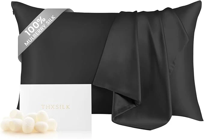 Pure THXSILK Silk Pillowcase for Hair and Skin Mulberry Silk Grade 6A Silk World-Class