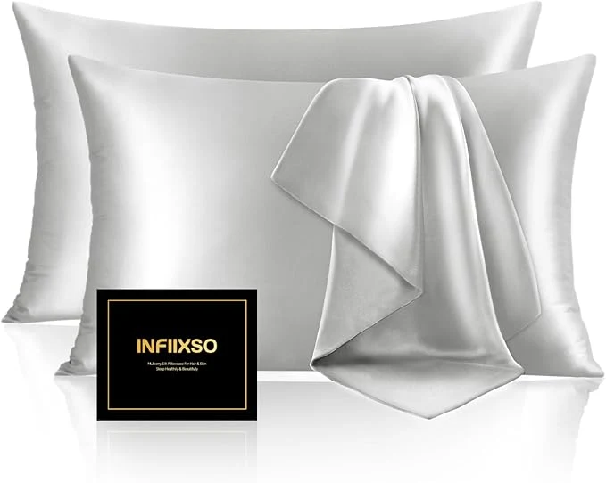 Premium Material INFIIXSO Mulberry Silk Pillowcase Relaxed