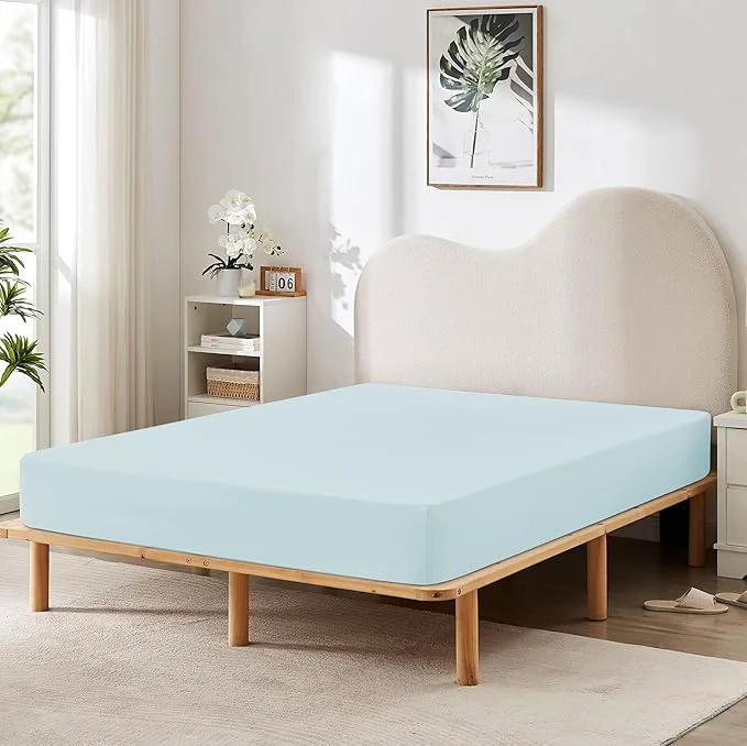 Fashionable HBHLFZ Full Fitted Sheet Only Soft Breathable Bottom Sheet Verified