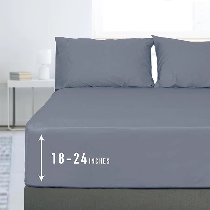 Proven Sunflower Queen Fitted Sheet 1-Piece Extra Deep Pocket Fitted Bottom Sheet 22 Elite