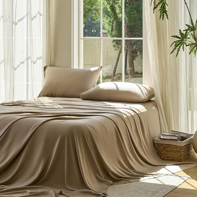 Exceptional DOZ Sheet Set Viscose derived from Bamboo Organically Grown Buttery Soft Functional