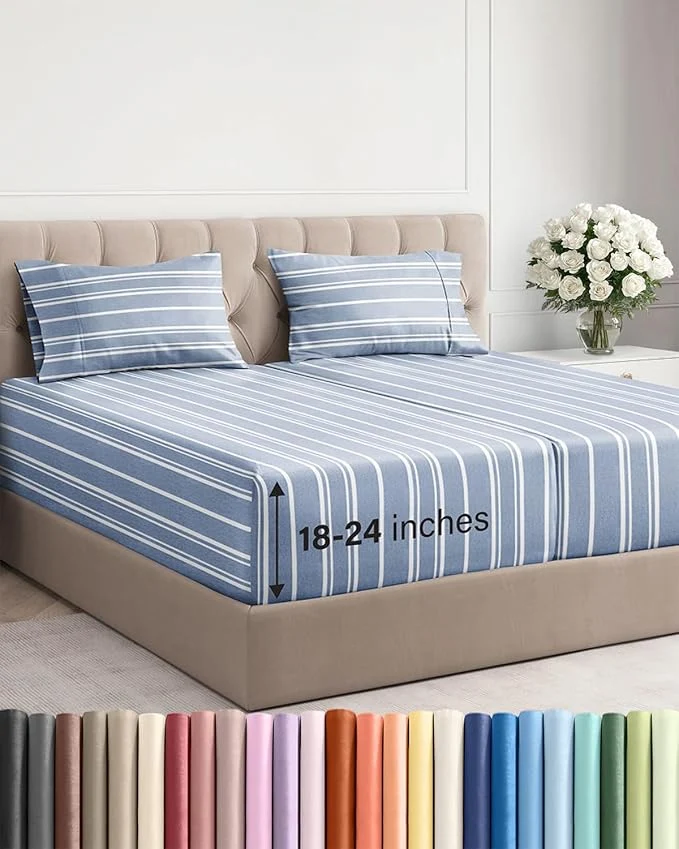 Selected Extra Deep Split King Sheet Set Natural