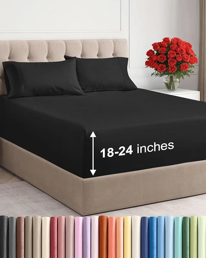 Versatile Extra Deep King Sheet Set Smooth
