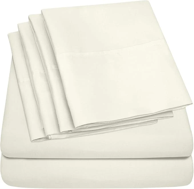 Genuine Queen Sheets Ivory Functional